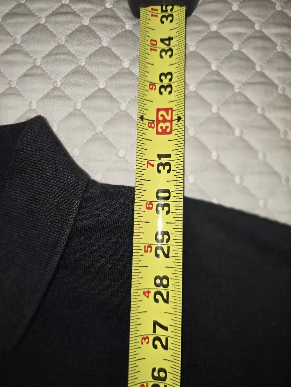 XL - Polo Short-Sleeve Mesh Polo Shirt Black with Red Logo. (PRISTINE CONDITION)